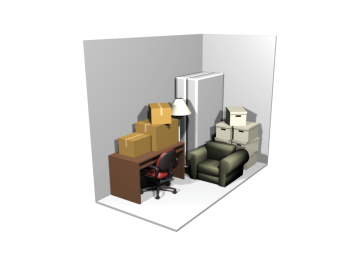 5x10 drive-up self storage unit — what fits inside